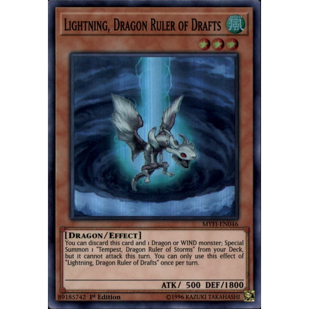 Dragon Ruler of Drafts 1st Edition MYFI-EN046 - Super Rare Lightning 